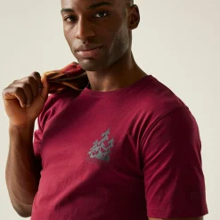 Men's Cline IX T-Shirt | Dark Maroon
