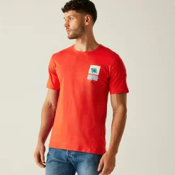 Men's Cline IX T-Shirt | Poppy Red Cool Summer