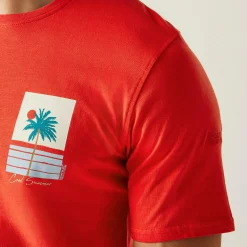 Men's Cline IX T-Shirt | Poppy Red Cool Summer