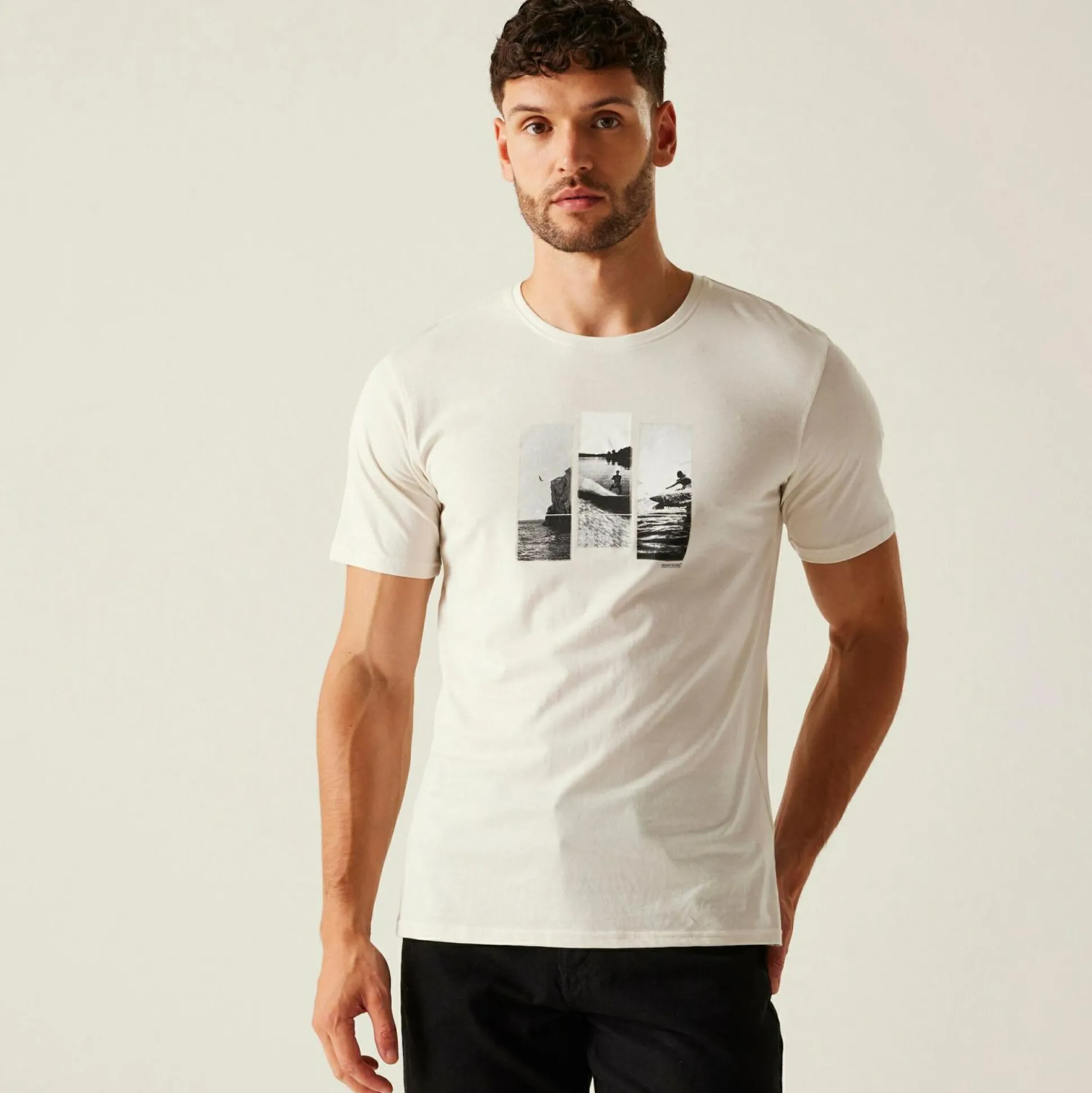 Men's Cline IX T-Shirt | Stone White Photo