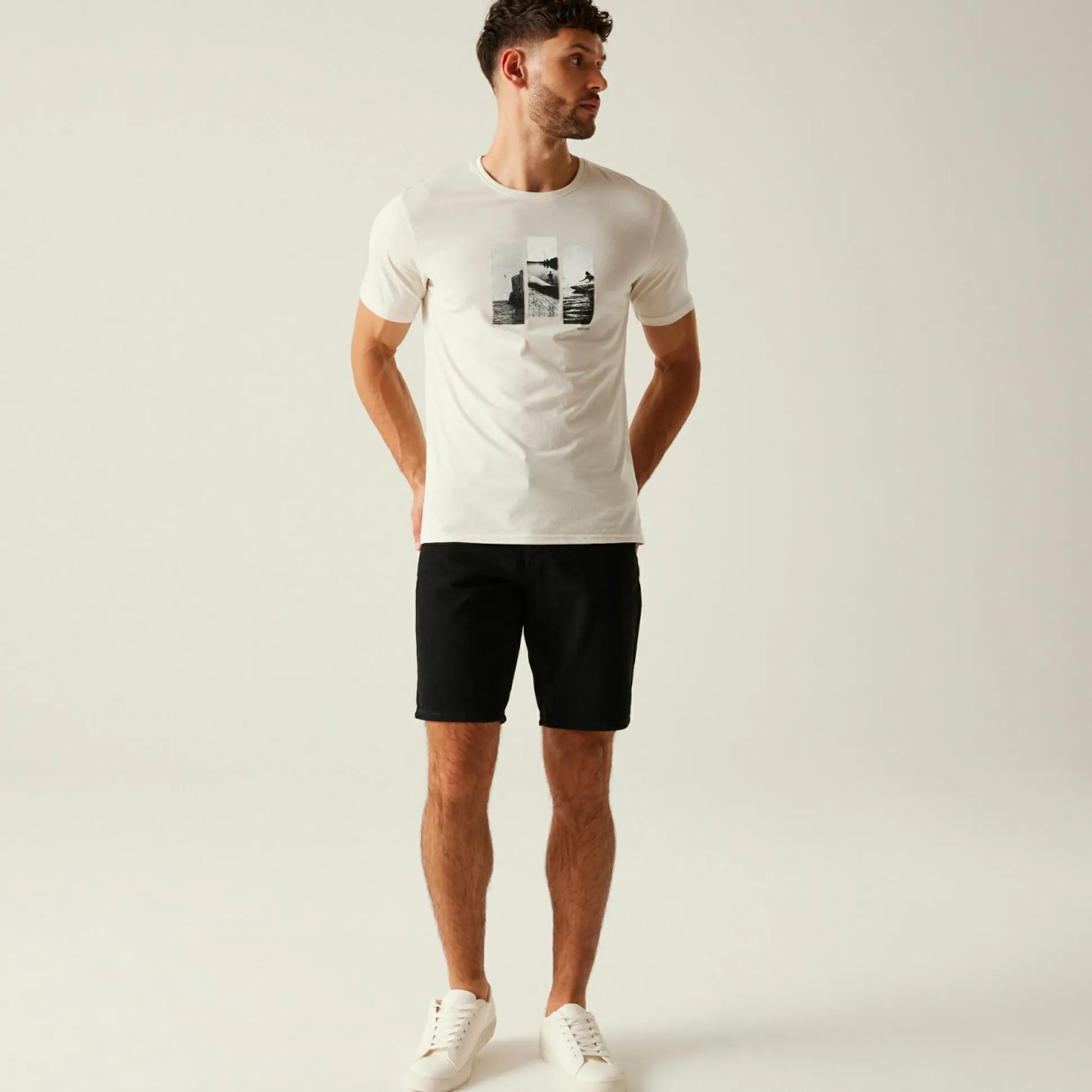 Men's Cline IX T-Shirt | Stone White Photo