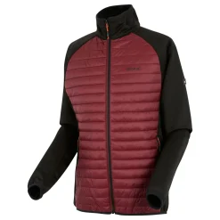 Men's Clumber Hybrid Jacket | Dark Maroon Black