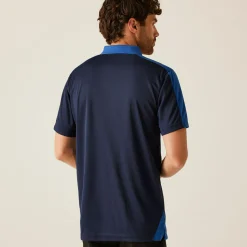 Men's Contrast Coolweave Quick Wicking Polo Shirt | New Royal Navy