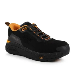 Men's Crossfort Safety Trainers | Black Gun Metal