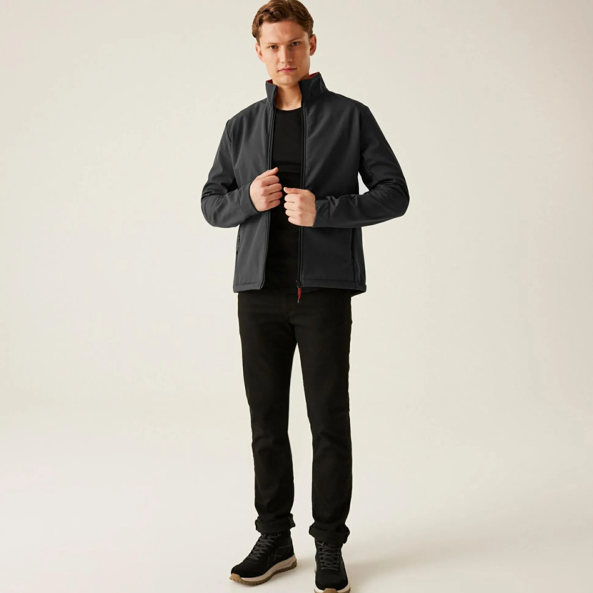 Men's Dendrick Softshell Jacket | Ash Red Ochre