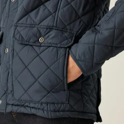 Men's Diamond Insulated Quilted Jacket | Navy