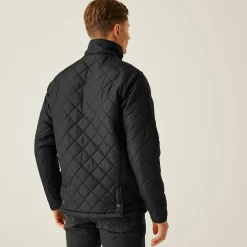 Men's Diamond Insulated Quilted Jacket | Black