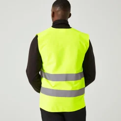 Men's Essential HI-VIS Easy Print Vest | Yellow