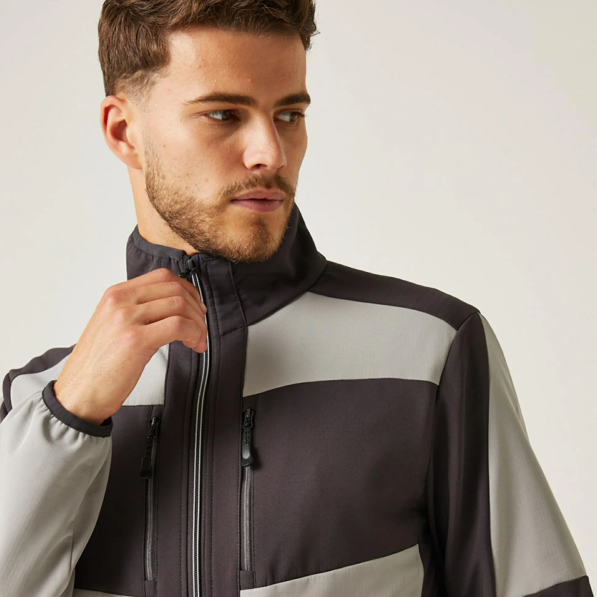 Men's E-Volve 2 Layer Softshell Jacket | Mineral Grey Ash