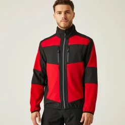 Men's E-Volve 2 Layer Softshell Jacket | Classic Red Black