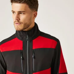 Men's E-Volve 2 Layer Softshell Jacket | Classic Red Black