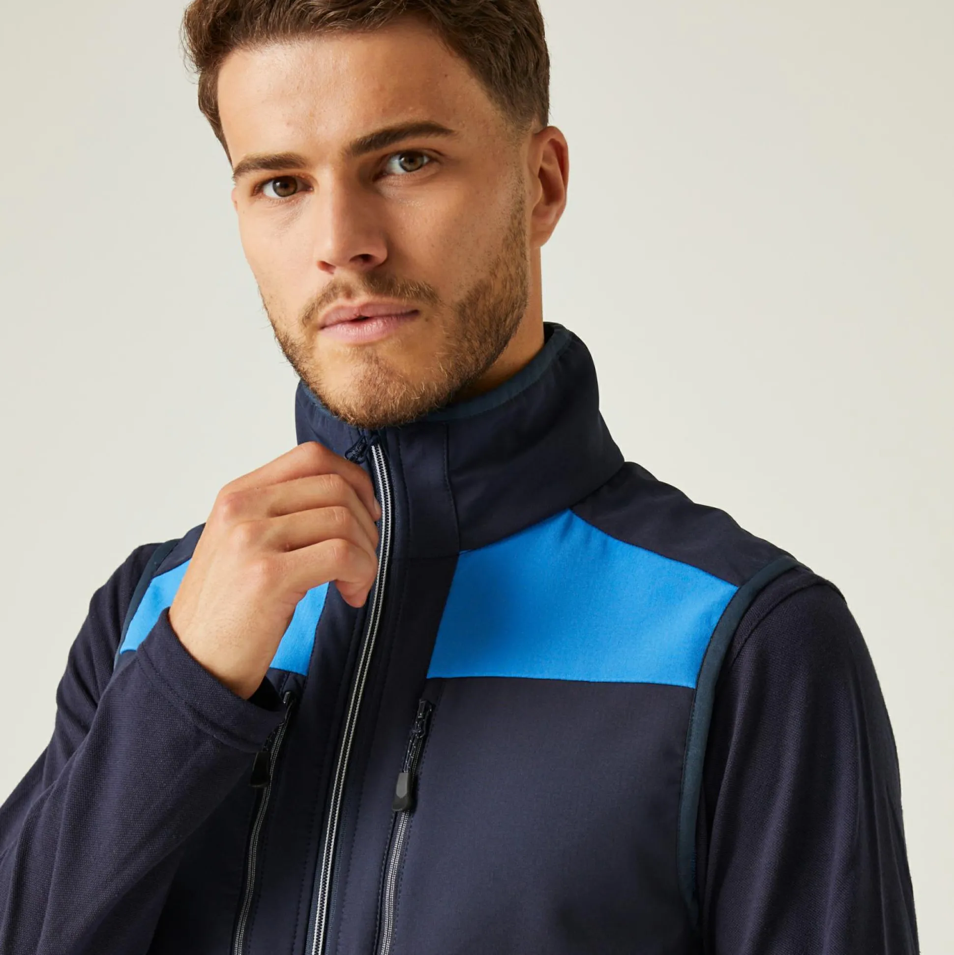 Men's E-Volve 2 Layer Softshell Bodywarmer | Strong Blue Navy