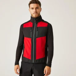 Men's E-Volve 2 Layer Softshell Bodywarmer | Classic Red Black