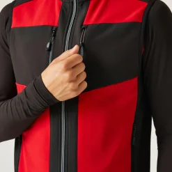 Men's E-Volve 2 Layer Softshell Bodywarmer | Classic Red Black