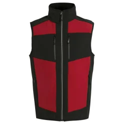 Men's E-Volve 2 Layer Softshell Bodywarmer | Classic Red Black