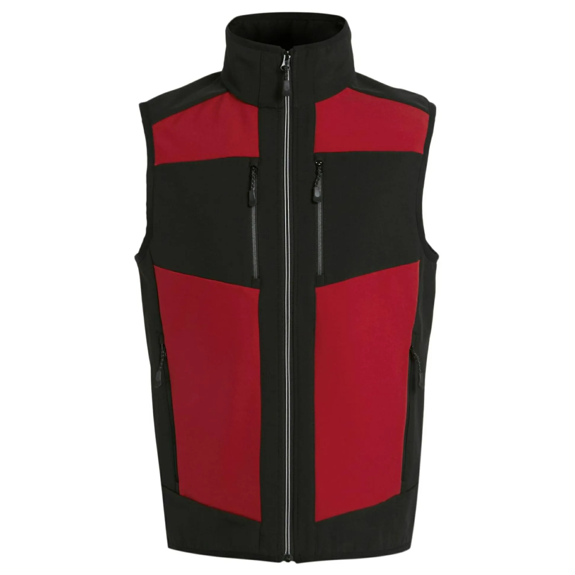 Men's E-Volve 2 Layer Softshell Bodywarmer | Classic Red Black