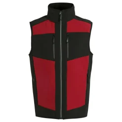 Men's E-Volve 2 Layer Softshell Bodywarmer | Classic Red Black