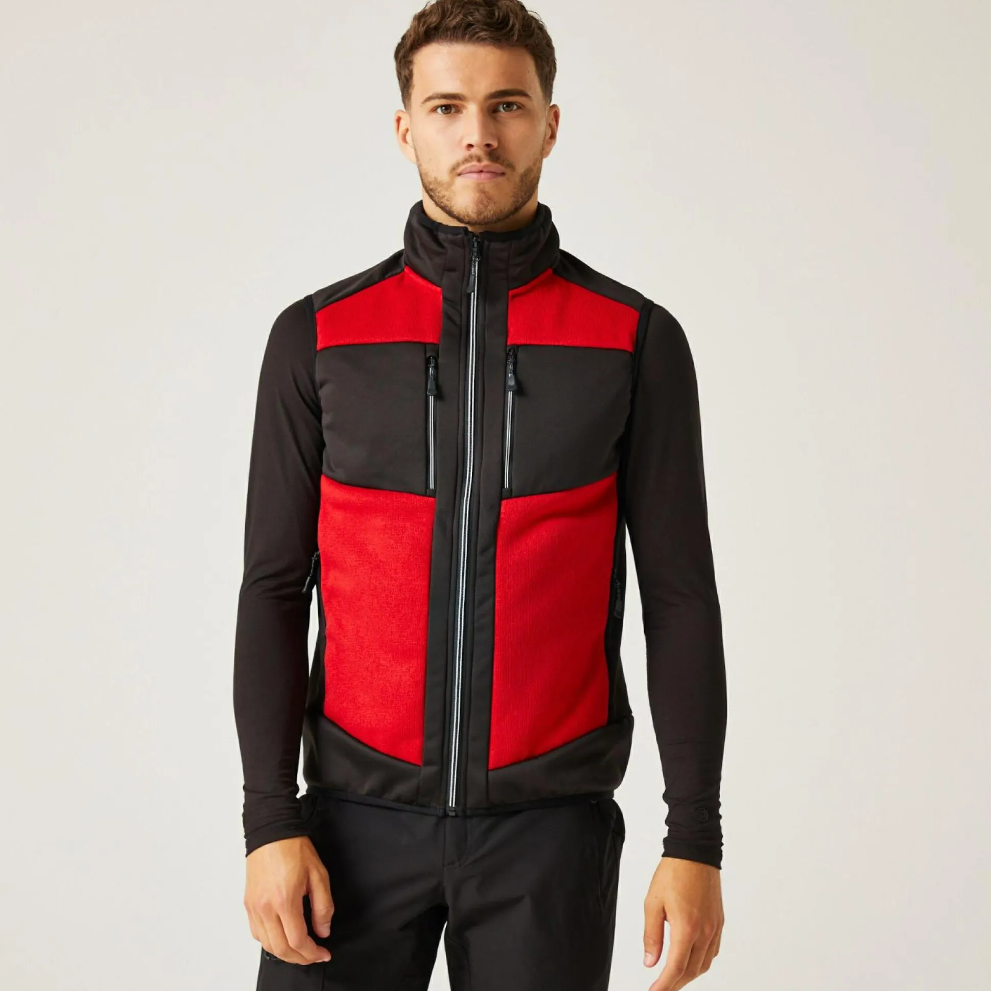 Men's E-Volve Stretch Bodywarmer | Classic Red Black