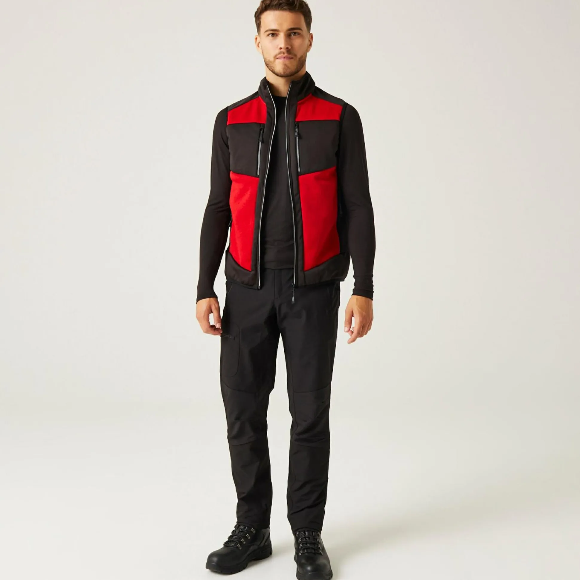 Men's E-Volve Stretch Bodywarmer | Classic Red Black