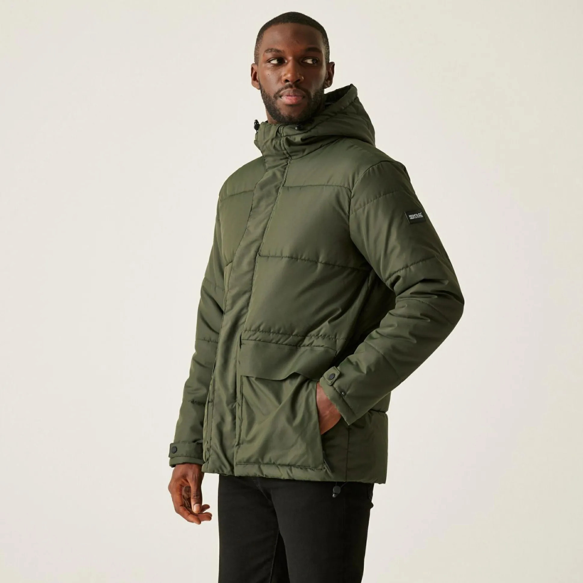 Men's Falkner Baffled Jacket | Dark Khaki