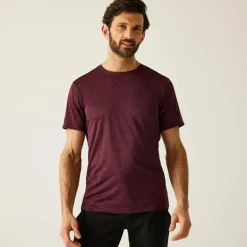 Men's Fingal Edition Marl T-Shirt | Dark Maroon