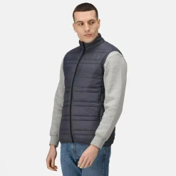 Men's Firedown Down Touch Insulated Bodywarmer | Seal Grey Black