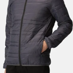 Men's Firedown Down Touch Insulated Jacket | Seal Grey Black