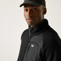 Men's Frankie Borg Full Zip Fleece | Black Night