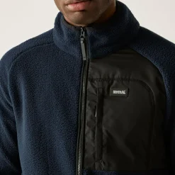 Men's Frankie Borg Full Zip Fleece | Navy Blue