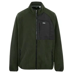 Men's Frankie Borg Full Zip Fleece | Dark Khaki