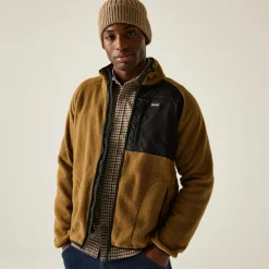 Men's Frankie Borg Full Zip Fleece | Brown