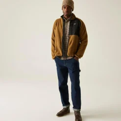 Men's Frankie Borg Full Zip Fleece | Brown