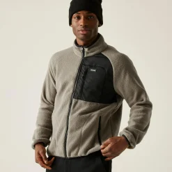 Men's Frankie Borg Full Zip Fleece | Brown