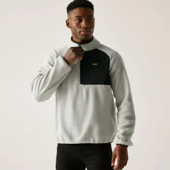 Men's Frankie Borg Half Zip Fleece | Grey
