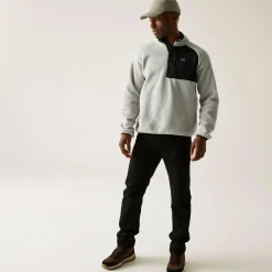 Men's Frankie Borg Half Zip Fleece | Grey