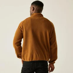 Men's Frankie Borg Half Zip Fleece | Brown