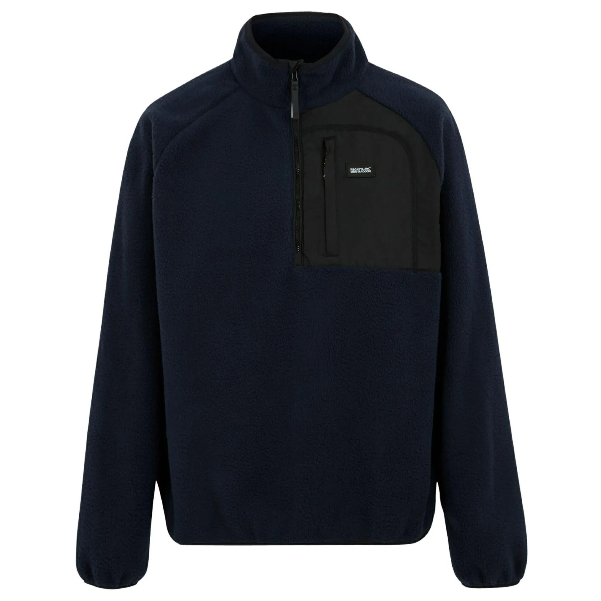 Men's Frankie Borg Half Zip Fleece | Navy Blue