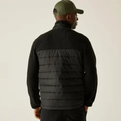 Men's Frankie Borg Hybrid Full Zip Fleece | Black