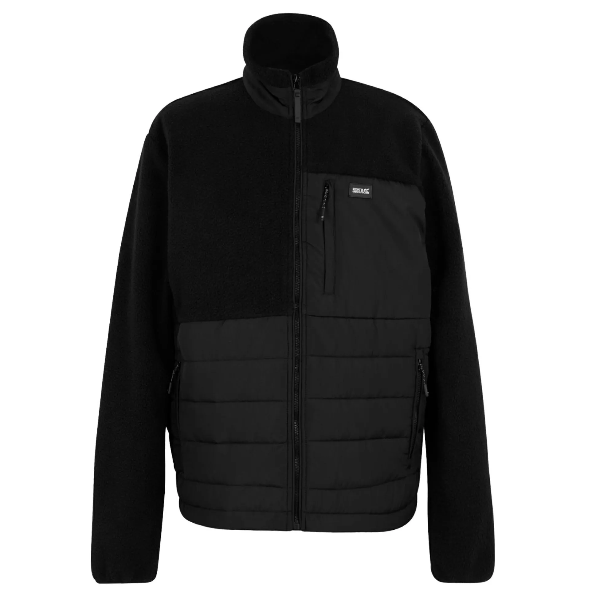 Men's Frankie Borg Hybrid Full Zip Fleece | Black