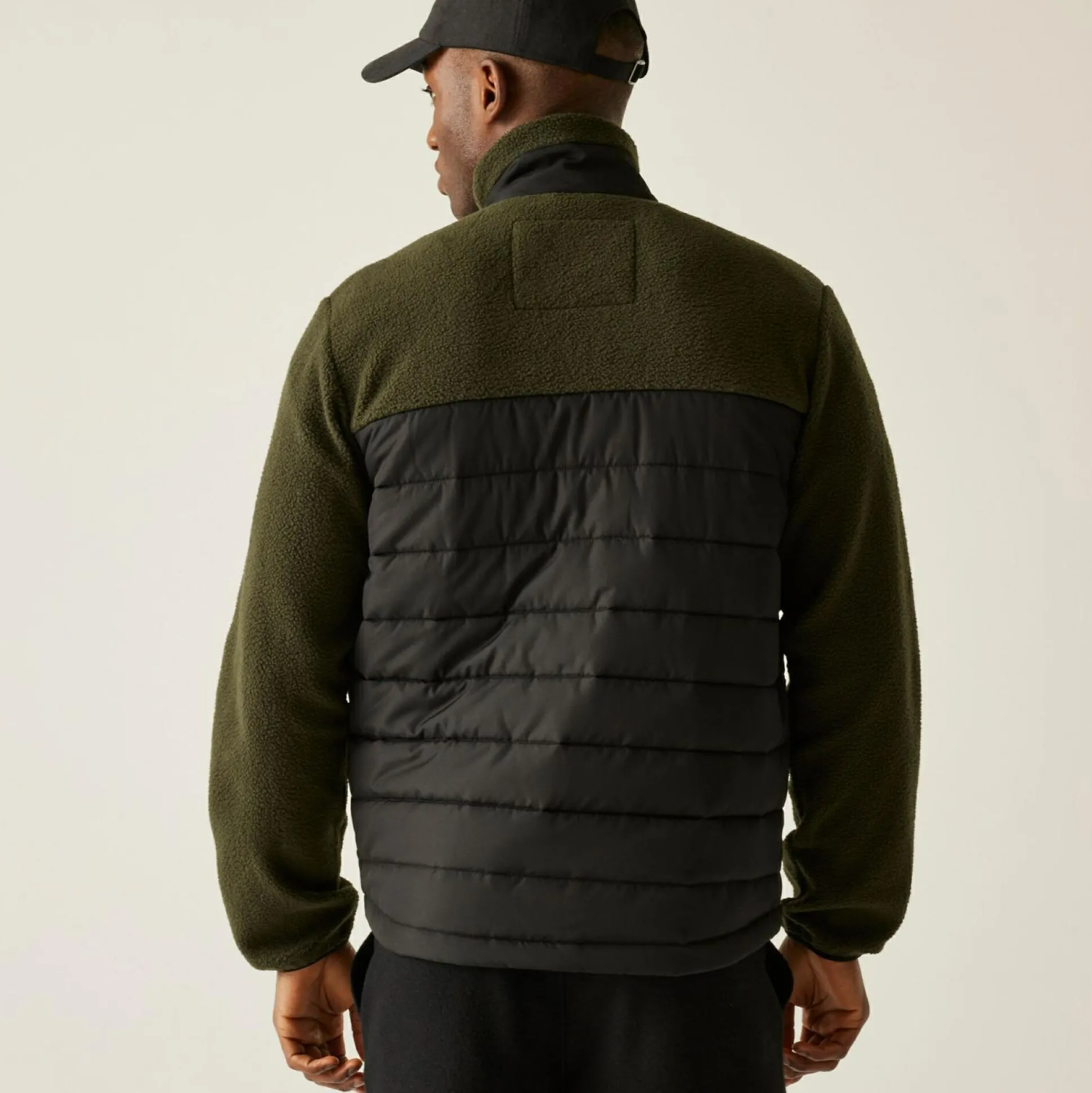 Men's Frankie Borg Hybrid Full Zip Fleece | Black