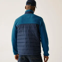 Men's Frankie Borg Hybrid Full Zip Fleece | Navy Blue