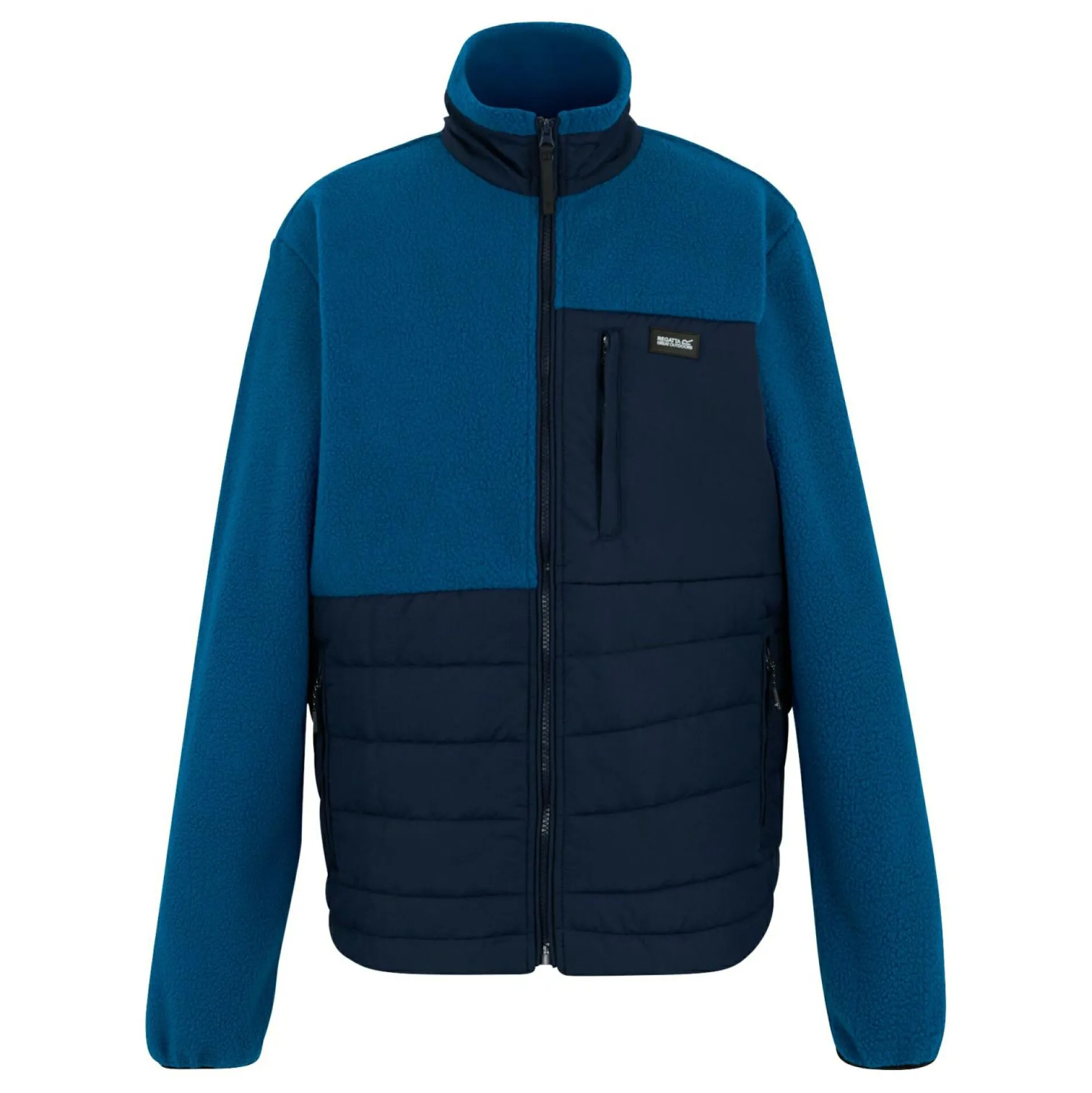 Men's Frankie Borg Hybrid Full Zip Fleece | Navy Blue