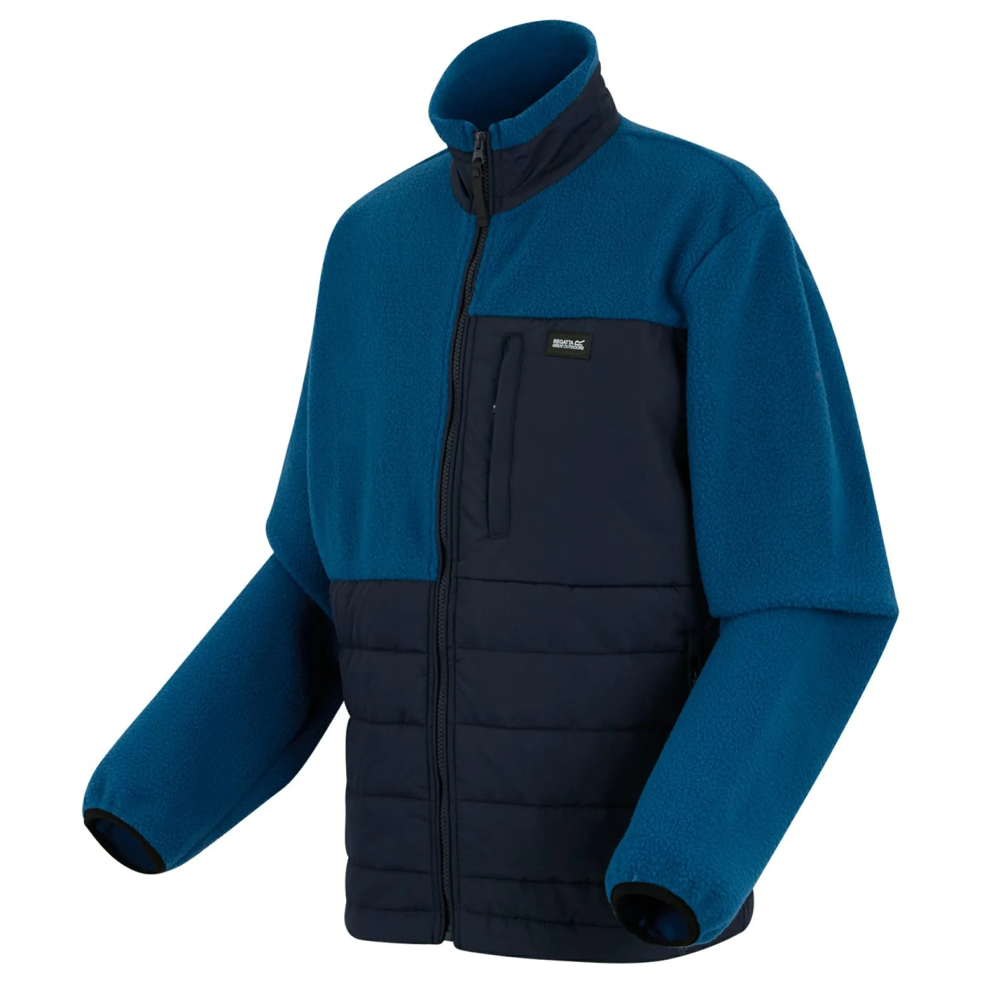 Men's Frankie Borg Hybrid Full Zip Fleece | Navy Blue
