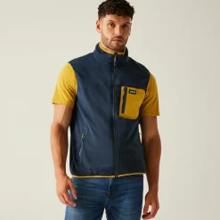 Men's Frankie Fleece Gilet | Navy Mustard