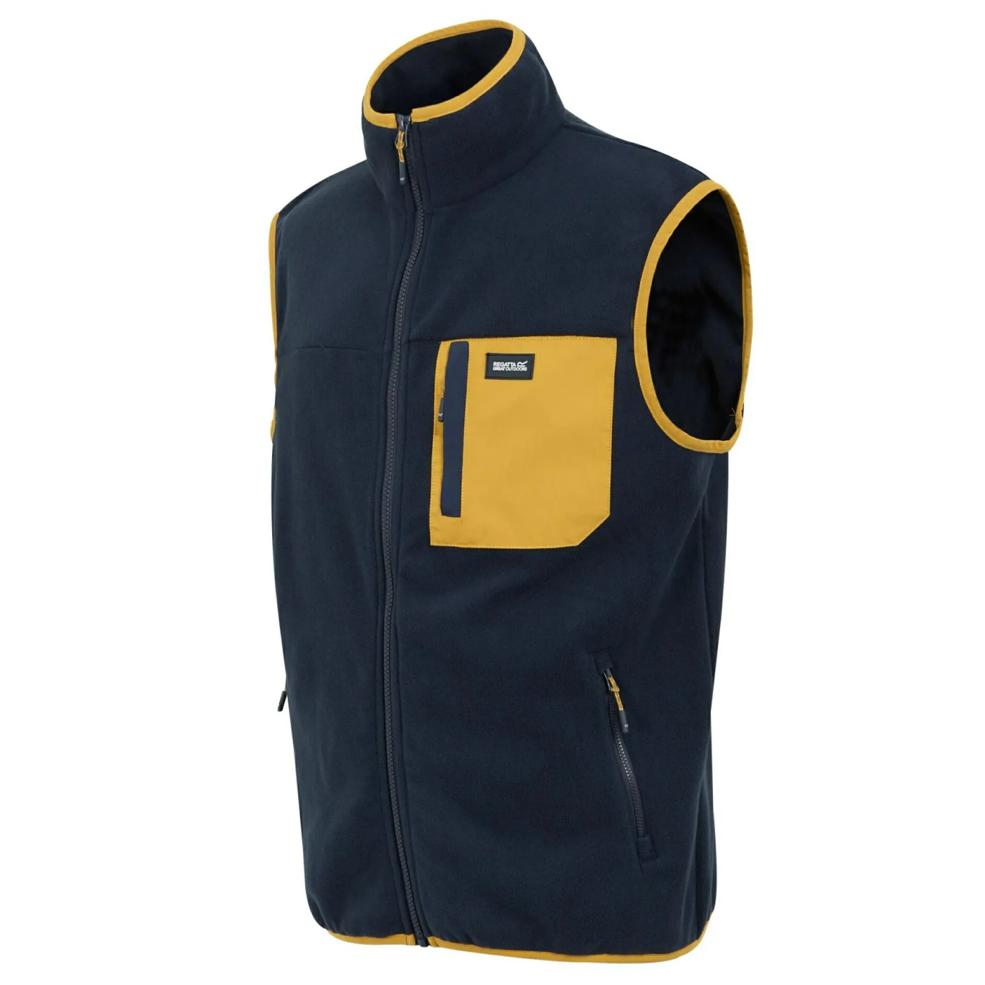 Men's Frankie Fleece Gilet | Navy Mustard