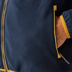 Men's Frankie Full Zip Fleece | Navy Mustard