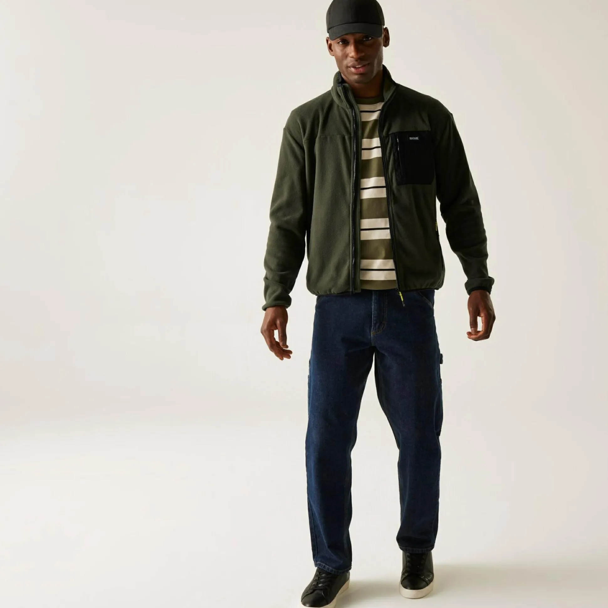 Men's Frankie Full Zip Fleece | Dark Khaki