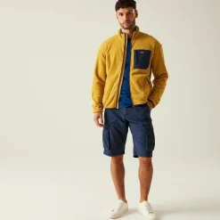 Men's Frankie Full Zip Fleece | Mustard Navy