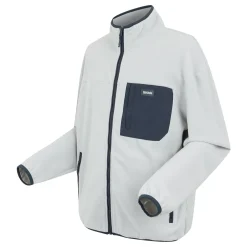 Men's Frankie Full Zip Fleece | Silver Grey Navy