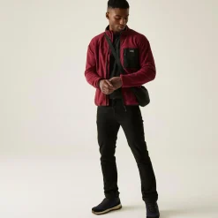 Men's Frankie Full Zip Fleece | Dark Maroon